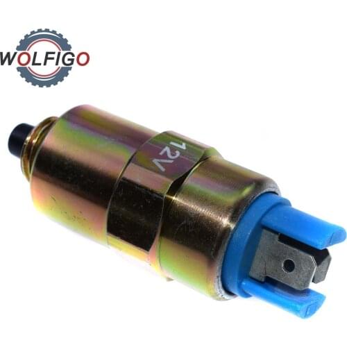 WOLFIGO 12V Shut off Solenoid For Perkins 1000 Series Engine 1000 DPA DPS CAV LUCAS 7167-620D 7185-900T 7167-620C 28730179