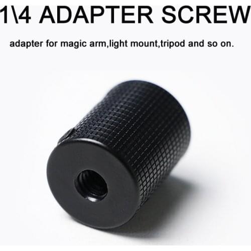 1\4 to 1\4 screw female butt-joint holders DSLR camera accessory magic arm extend screws light mount adapters set screws