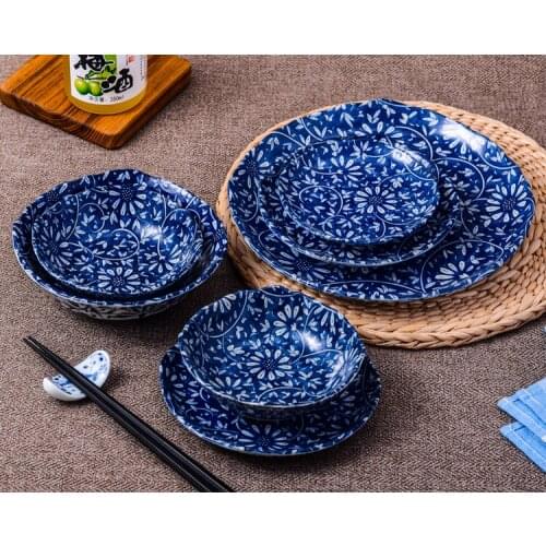 1 PC Salad Dessert Plate Bowl Porcelain Creative Tableware Japanese High Quality Made in Japan