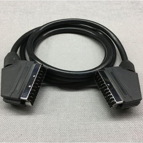 10 PCS 1.5M European Standard Scart Line 21-Pin Male to Male Extension Cable Broom Head European Audio And Video Extension Cable