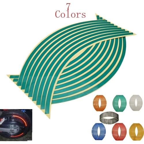 16Pcs Universal Waterproof Motorcycle Wheel Rim Reflective Stickers Moto Auto Decal For Kawasaki z 1000 900 800 250 650 z1000 sx