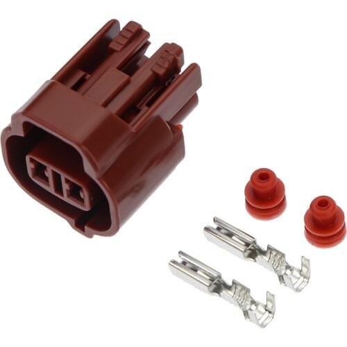 2 Pin MT-090-2 6189-0033 Car Connector Female Temperature Sensor Plug Connector Plug For Toyota MT Series Brown Connector