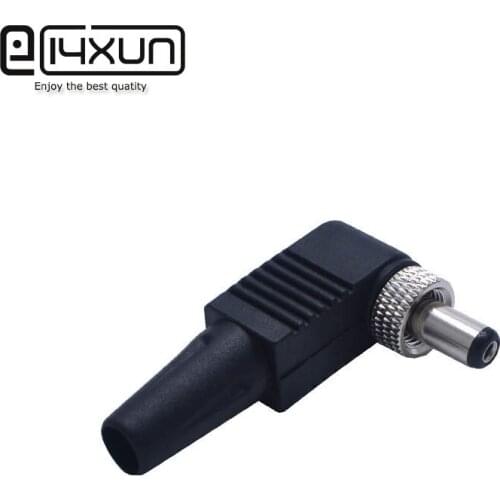 2PCS 90 Degree Male 5.5x2.1/5.5x2.5mm Type L Plug DC Power Male Plug Locked