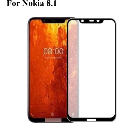 2PCS Ultra-Thin screen protector Tempered Glass For Nokia 8.1 full Screen protective Nokia8.1 Full cover screen protection