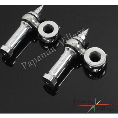 Papanda Motorcycles Polish 1" Handlebar Riser Aluminum 25mm Bar Clamps Universal for Choppers Bobbers 1" Handlebar