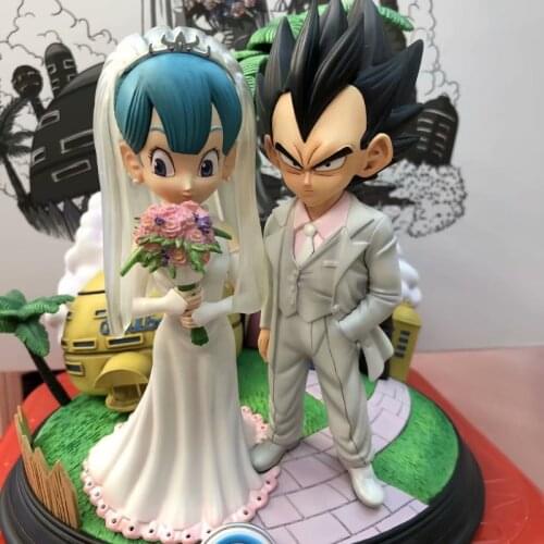 Anime Surrounding Dragon Ball Gk Marriage Wedding Vegeta and Bouma Trunks Bulma Model Ornaments Hand-made Scenery Gifts