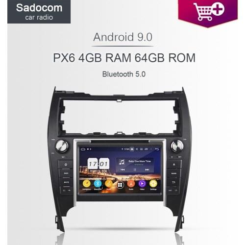 720P PX6 8" 2 din Android 10.0 4GB RAM 64G ROM Car DVD Player car radio 5.0 For Toyota CAMRY 2012-2017 USA middle east autoradio