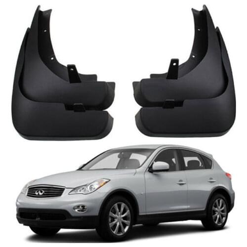 4PCS Molded Car Mud Flaps for Infiniti EX EX25 EX35 EX37 QX50 2009-2017 Mudguards Splash Guards Mudflap Car Fender Flares