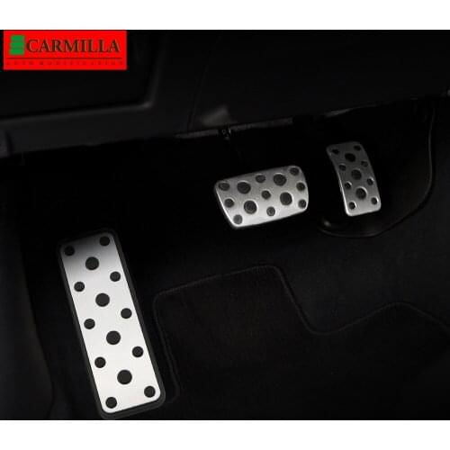 Carmilla Car Pedals Kit for Subaru Forester 2003-2005 Outback 2004-2006 Legacy 2004-2014 Gas Brake Pedal Restfoot Pedal Covers