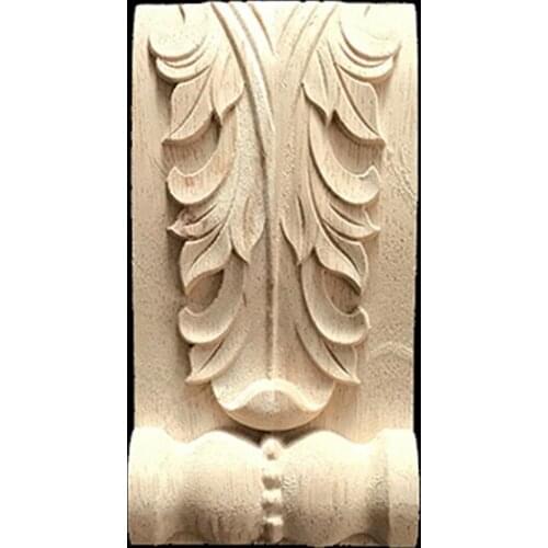 Decoration Accessories Wood Carving Carved Applique Cabinet Door Wall Home Decor Craft Miniature Figurine Crafts