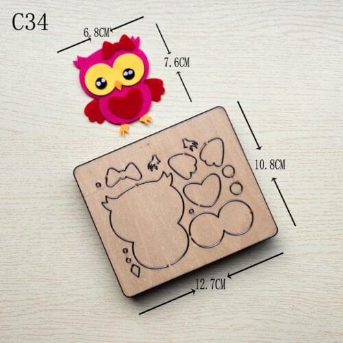 New OWL Wooden die Scrapbooking C-34 Cutting Dies