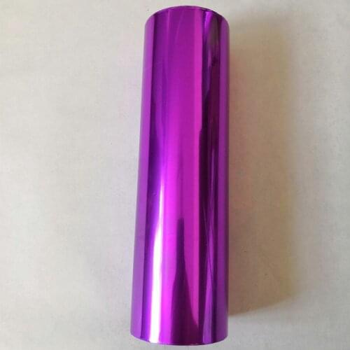 Hot stamping foil hot press on paper or plastic violet color 21cm x 120m heat stamping film