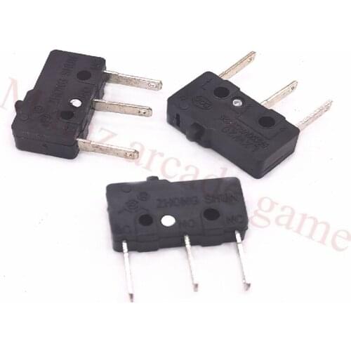 50Pcs/Lot Arcade game machine Black three terminal small Microswitch microswitches for Square illuminated push buttons