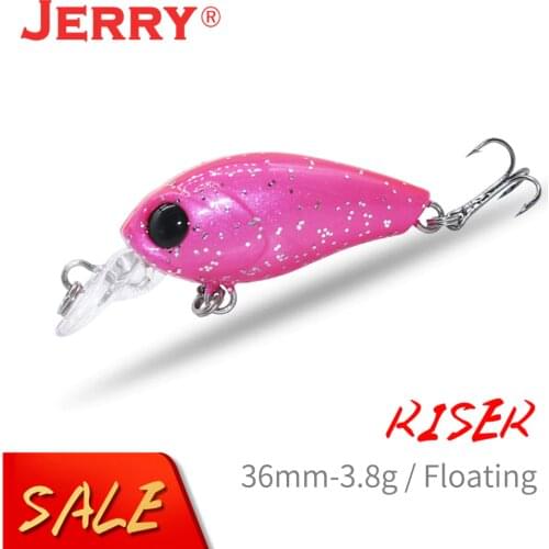 Jerry Riser Trout Perch Wobblers Hard Plastic VIB Micro Lures 36mm 3.8g Artificial Bait Shore Beach Stream Fishing Tackle