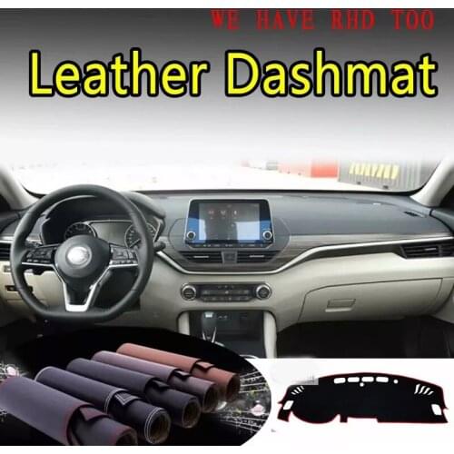 For Nissan Altima Teana L34 2019 2020 2021 2022 Leather Dashmat Dashboard Cover Dash Mat Carpet Custom Car Styling accessories