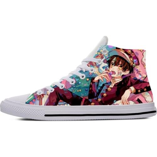 Toilet Bound Hanako Kun Japanese Anime Fashion Casual Canvas Shoes High Top Lightweight Breathable 3D Print Men Women Sneakers