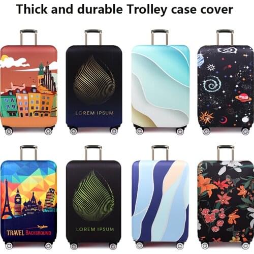 Cartoon wear-resistant box coat luggage case protective cover trolley suitcase leather case jacket dust cover 20/24/26/28/29inch