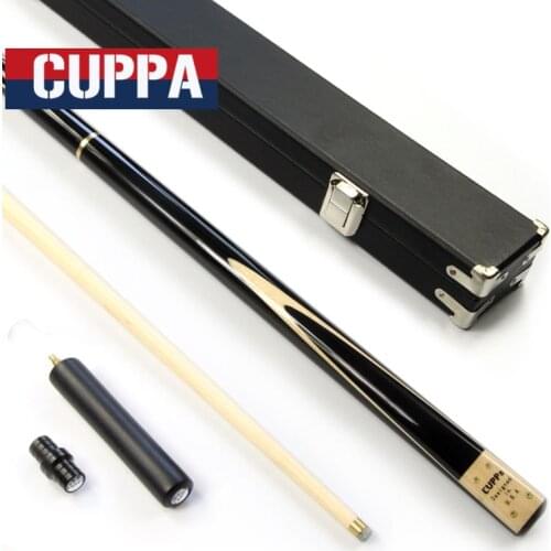 New Cuppa 3/4 Snooker Stick Snooker Cue Case Set 9.8mm Tip Maple/Ash Wood Shaft Options China
