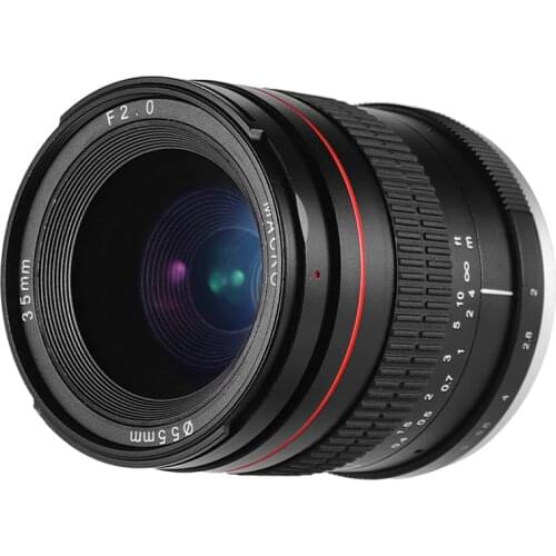 35mm F2.0 lenses for your phone Wide Angle Manual Focus Prime Lens for Nikon F Mount Cameras Full Frame SLR Lens Low Dispersion