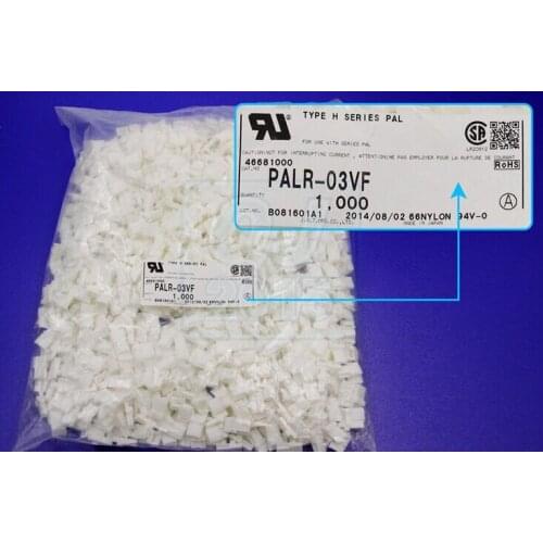 PALR-03VF CONN HOUSING PAL 3POS 2MM WHITE Connectors terminals housing 100% new and original parts