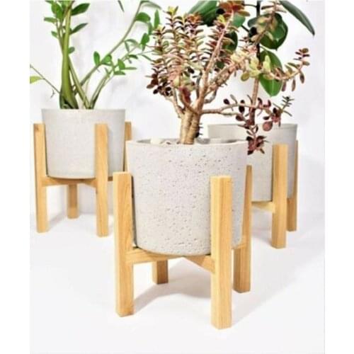 Flower pot Stand PCs Set Set Wooden Flower Stand Jardiniere Garden Flower Rack 30 cm