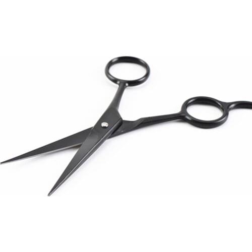 Professional 4 '' black small makeup cut hair scissors nose trimmer haircut shears eyebrow cutting barber Hairdresser scissors