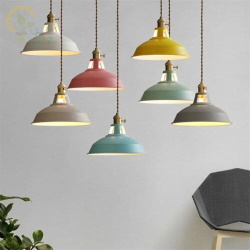 Nordic Modern Minimalist style Pendant Lights Restaurant Colourful Pendant Lamps Creative Bedroom Bedside Lamp Home Lighting