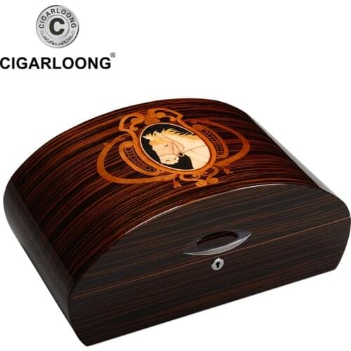 Cigar Humidor Cedar Wooden Large-capacity double-layer moisturizinig box with Cigar humidifier and cigar hygrometer HH-9003