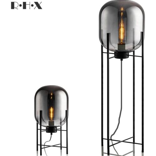 A Living Room Vertical Desk Lamp Floor Lamp Originality Industry Wind Personality Concise Modern Bedroom Bedside Desk Lamp