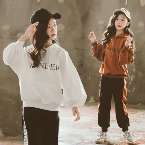 2020 New Girl Spring Autumn Clothing Set Hoodies +pants Girls Kids 2pcs Casual Suits Children Tracksuit