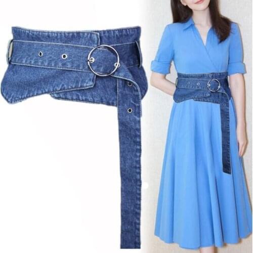 Women Belt Fashion Lrregular Wide Cloth Belts Joker Decoration PAPER TAPES Shirts Dress Cowboy Belt Womens Apparel Accessories