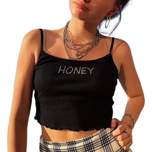 2020 Summer New Sexy Women High Street Camis Crop Top Sexy O-neck Solid Color Camisole Summer Fashion Sleeveless Tops for Ladies