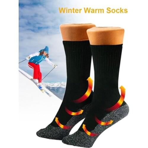 1 Pair Of Winter Ski Stockings Winter Thermal Winter Temperature Keeping Warm Socks Ski Stockings
