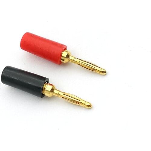 10pcs 2mm gold-plated Banana Plug for Test Probes Instrument Meter Conversion