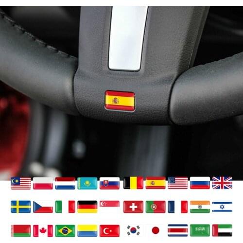 10PCS Car styling National Flags Stickers for Countries Map Travel Sticker to DIY Scrapbooking Suitcase Laptop Car Motorcycle
