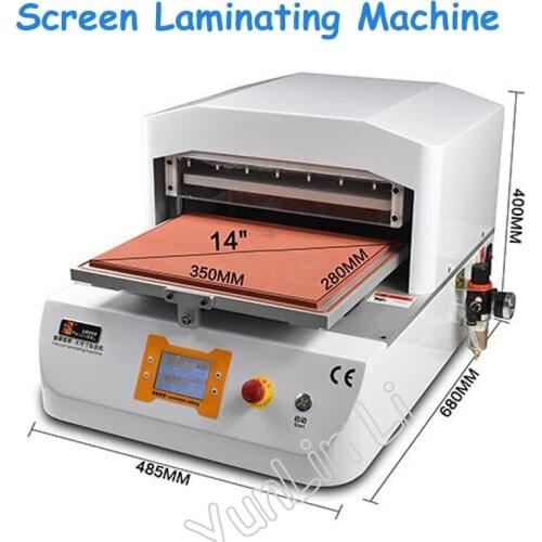 110V/220V 14 Inch OCA Screen Fixing Machine 250W Full Automatic Mobile Phone Pressure Screen Vacuum Bonding Machine A02CP