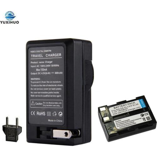 1800mAh EN-EL3 ENEL3 EN-EL3A ENEL3A Camera Battery + AC Charger For Nikon D100 D70Outfit D70s D50 D100 D70 D800 D800E V1 D11 D90