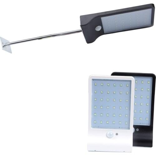 36led solar street light solar lamps outdoor waterproof PIR motion sensor solar garden security party street wall light 3 modes