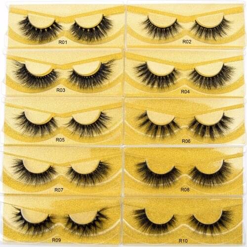 Visofree 3D mink lashes false eyelashes natural long fake lashes makeup cruelty free makeup extension eyelash mink eyelashes