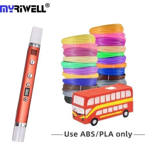 Myriwell USB Charging For Kids Design Creative Toy Gift DIY High end 3D Printing Pen 3D Pen 1.75mm ABS/PLA/PCL filaments