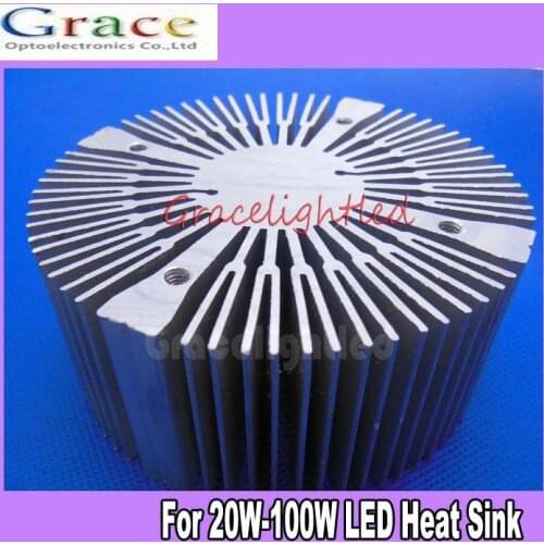 5pcs 90*40mm Aluminium Heatsink Round for 20W 30W 50W 100W High Power led