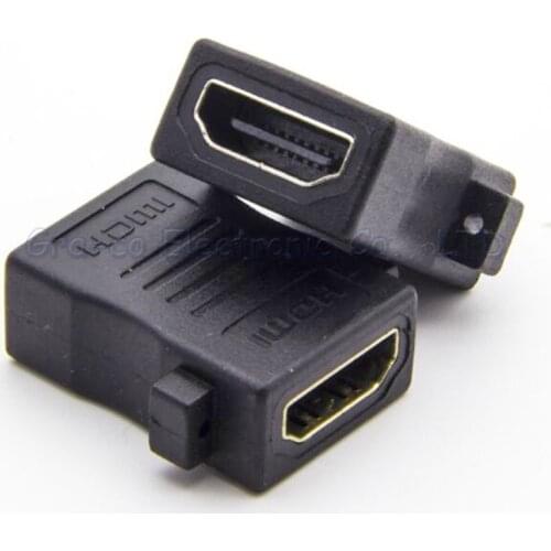 5pcs HDMI 1.4 female to female Adapter HDMI panel with ear 180 degree HDMI Adapter