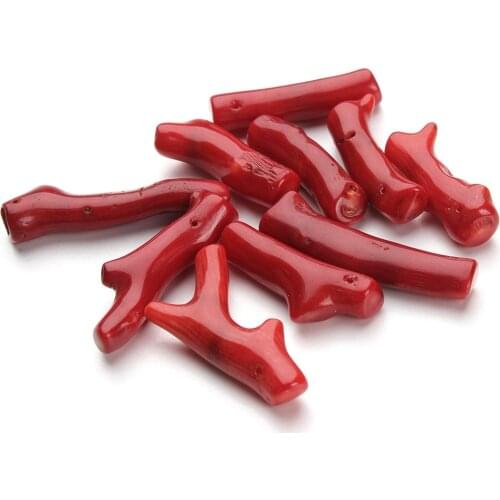 5pcs/lot Tree irregular Coral Shaped Natural Red Loose Coral Beads 2-4cm For DIY Necklace Charms Pendant Jewelry Making Findings