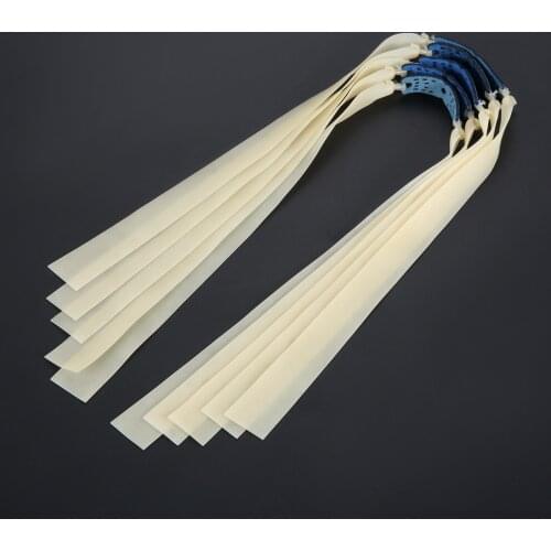 5Pcs Tactical Shooting Slingshots Flat Rubber Band Thickness 0.65mm Powerful Catapult Natural Latex Elastic Resilient Tube Parts