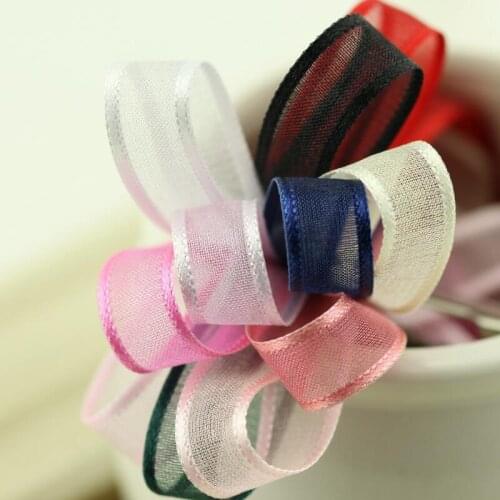 50 Meters 10mm Wide-edge Snow Yarn Quality Ribbon Home Wedding Decoration Gift Wrapping Christmas New Year DIY Material