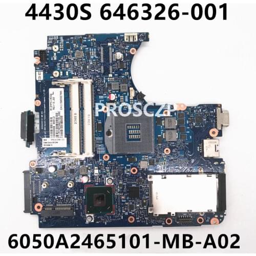 Free shipping For ProBook 4430S 4330S Laptop motherboard 646326-001 646326-601 6050A2465101-MB-A02 Hm65 100% full Tested