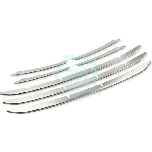 For Porsche Cayenne 2015 2016 2017 Stainless steel Front Grilles Grill Decorate Trim 7pcs