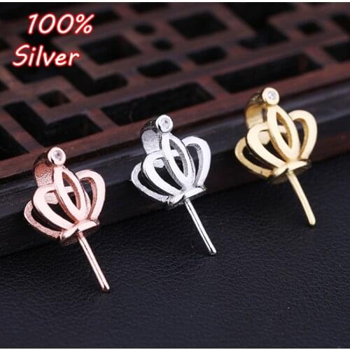 925 Silver Color 3 Colors Pendant Clasp Pinch Clip Bail Pendant Connectors Bail Beads Jewelry Findings DIY Jewelry Accessories