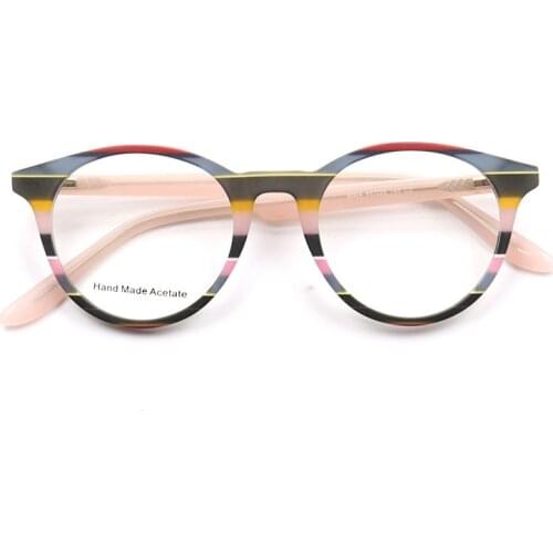 Hand made Acetate Glasses Frame Women Cat Eye Butterfly Eyeglass Frame Female Myopia Optical Glasses Frame Top Quality sqB004
