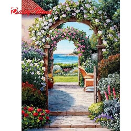 Diamond Painting 5d DIY Cross Stitch Landsacpe Gardon House Embroidery Rhinestone Kids Adult Home Officeation Deco Gift